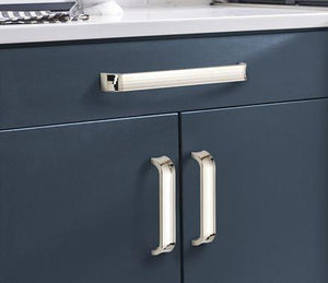 Amerock Cabinet Pull Polished Nickel 5-1/16 inch (128 mm) Center to Center Concentric 1 Pack Drawer Pull Drawer Handle Cabinet Hardware