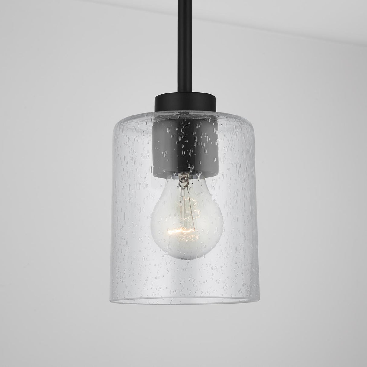 Capital Lighting 328511MB-449 Greyson 1 Light Pendant Matte Black