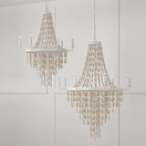 Capital Lighting 447782OW Carissa 8 Light Chandelier Organic White