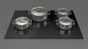 30" 700 Series Touch Radiant Cooktop, 4 Zone, Aluminum Trim