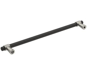 Amerock Cabinet Pull Matte Black/Satin Nickel 8-13/16 inch (224 mm) Center-to-Center Mergence 1 Pack Drawer Pull Cabinet Handle Cabinet Hardware