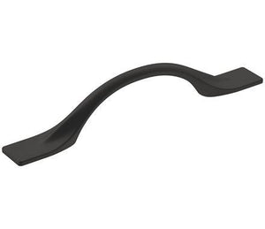 Amerock Cabinet Pull Matte Black 3-3/4 inch (96 mm) Center-to-Center Uprise 1 Pack Drawer Pull Cabinet Handle Cabinet Hardware