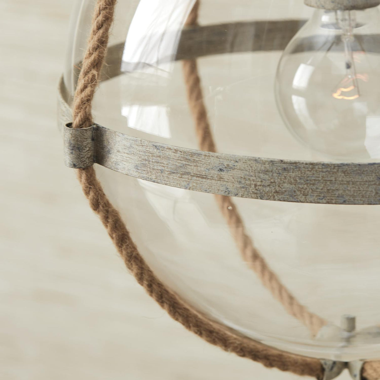 Capital Lighting 327413MS Beaufort 1 Light Pendant Mystic Sand