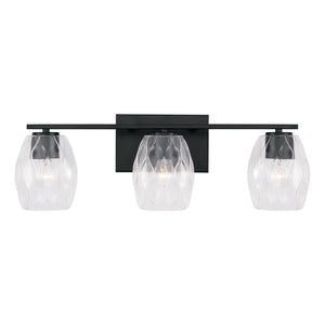 Capital Lighting 145331MB-525 Lucas 3 Light Vanity Matte Black