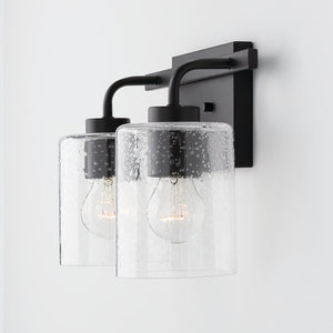 Capital Lighting 128521MB-449 Greyson 2 Light Vanity Matte Black