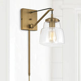 Capital Lighting 642711AD-518 Dillon 1 Light Sconce Aged Brass