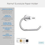 Gerber D446232BS Satin Black Parma Eurostyle Paper Holder