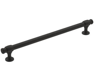 Amerock Cabinet Pull Matte Black 8-13/16 inch (224 mm) Center-to-Center Winsome 1 Pack Drawer Pull Cabinet Handle Cabinet Hardware