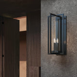 Capital Lighting 948231BK Kent 3 Light Outdoor Wall Lantern Black