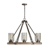 Capital Lighting 434961UW-482 Nolan 6 Light Chandelier Urban Wash