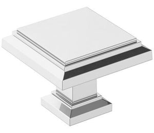 Amerock Cabinet Knob Polished Chrome 1-1/4 inch (32 mm) Length Appoint 1 Pack Drawer Knob Cabinet Hardware