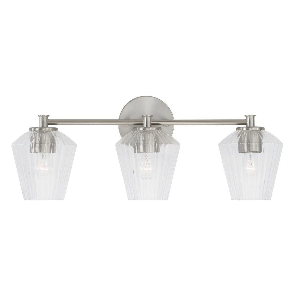 Capital Lighting 141431BN-507 Beau 3 Light Vanity Brushed Nickel