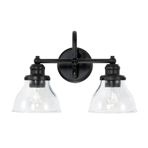 Capital Lighting 8302MB-461 Baxter 2 Light Vanity Matte Black
