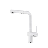 FRANKE ACT-PO-PWT Active 12.25-inch Contemporary Single Handle Pull-Out Faucet in Polar White In Polar White