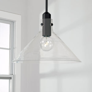 Capital Lighting 345811MB Greer 1 Light Pendant Matte Black
