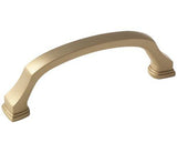 Amerock Cabinet Pull Golden Champagne 3-3/4 inch (96 mm) Center to Center Revitalize 1 Pack Drawer Pull Drawer Handle Cabinet Hardware