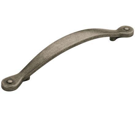 Amerock Cabinet Pull Weathered Nickel 5-1/16 inch (128 mm) Center to Center Inspirations 1 Pack Drawer Pull Drawer Handle Cabinet Hardware