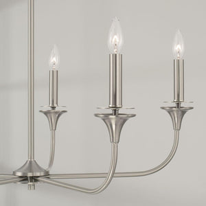 Capital Lighting 448951BN Presley 5 Light Chandelier Brushed Nickel