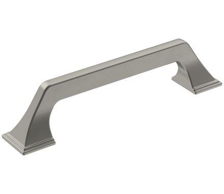 Amerock Cabinet Pull Satin Nickel 5-1/16 inch (128 mm) Center-to-Center Exceed 1 Pack Drawer Pull Cabinet Handle Cabinet Hardware