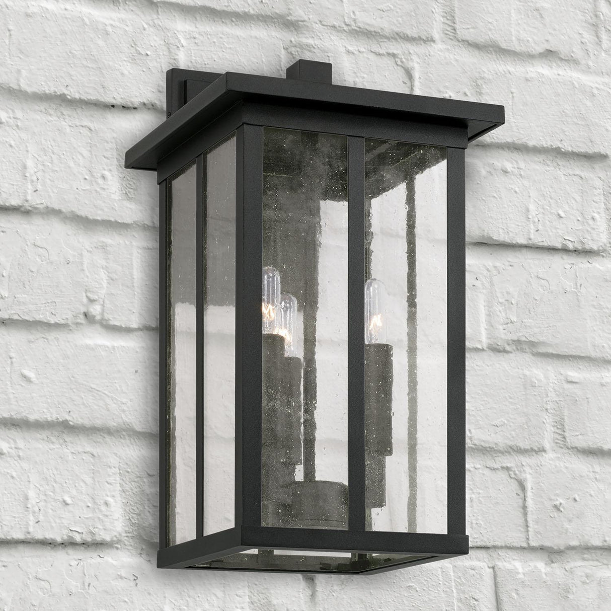 Capital Lighting 943832BK Barrett 3 Light Outdoor Wall Lantern Black