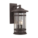 Capital Lighting 935521OZ Mission Hills 2 Light Outdoor Wall Lantern Oiled Bronze