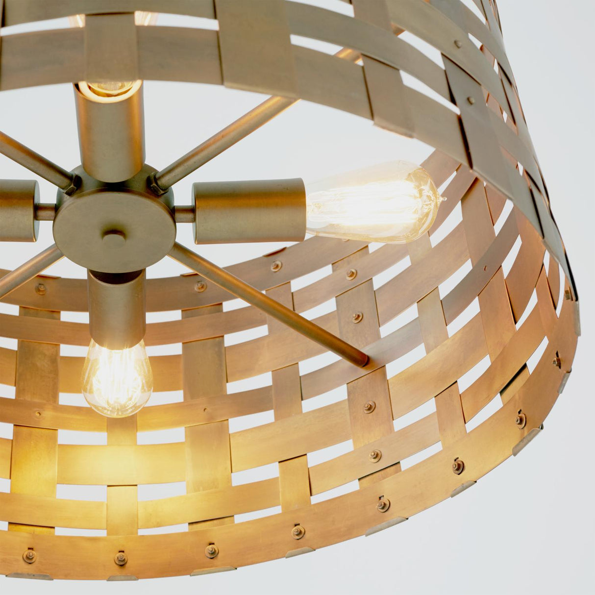 Capital Lighting 330441PA Alta 4 Light Pendant Patinaed Brass