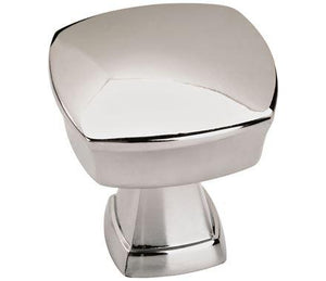 Amerock Cabinet Knob Polished Chrome 1-1/4 inch (32 mm) Length Stature 1 Pack Drawer Knob Cabinet Hardware