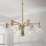 Capital Lighting 445861AD-528 Greer 6 Light Chandelier Aged Brass