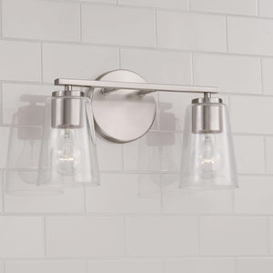 Capital Lighting 148621BN-537 Portman 2 Light Vanity Brushed Nickel