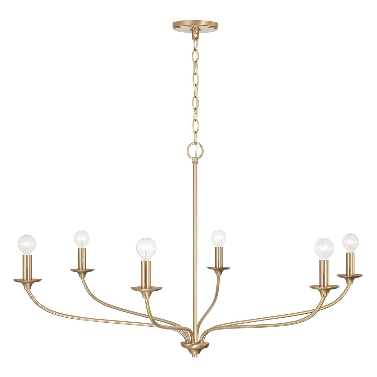 Capital Lighting 449961MA Dolan 6 Light Chandelier Matte Brass