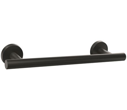 Amerock BH26546MB Matte Black Towel Bar 9 in (229 mm) Towel Rack Arrondi Bathroom Towel Holder Bathroom Hardware Bath Accessories