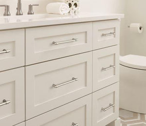 Amerock Cabinet Pull Satin Nickel 3-3/4 inch (96 mm) Center-to-Center Destine 1 Pack Drawer Pull Cabinet Handle Cabinet Hardware
