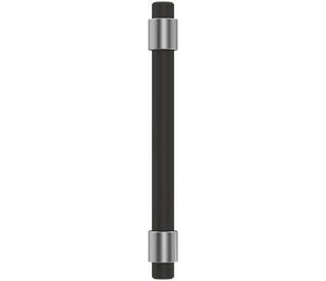 Amerock Cabinet Pull Polished Chrome/Matte Black 3-3/4 inch (96 mm) Center-to-Center Mergence 1 Pack Drawer Pull Cabinet Handle Cabinet Hardware
