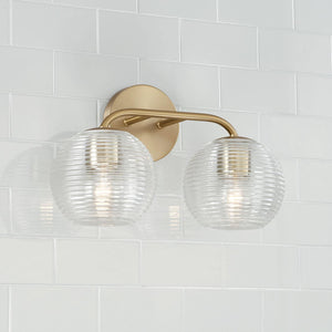 Capital Lighting 149921MA-544 Dolan 2 Light Vanity Matte Brass