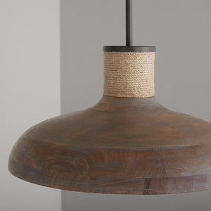 Capital Lighting 340312YG Jacob 1 Light Pendant Grey Wash and Grey Iron