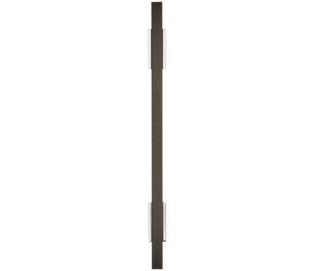Amerock Cabinet Pull Polished Chrome/Brushed Matte Black 5-1/16 inch (128 mm) Center to Center Urbanite 1 Pack Drawer Pull Drawer Handle Cabinet Hardware