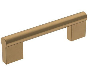 Amerock Cabinet Pull Champagne Bronze 3-3/4 inch (96 mm) Center-to-Center Versa 1 Pack Drawer Pull Cabinet Handle Cabinet Hardware