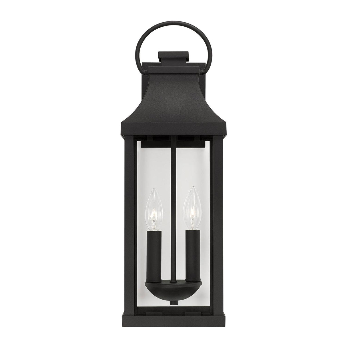 Capital Lighting 946421BK Bradford 2 Light Outdoor Wall Lantern Black