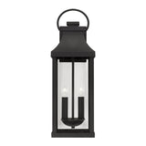 Capital Lighting 946421BK Bradford 2 Light Outdoor Wall Lantern Black