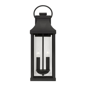 Capital Lighting 946421BK Bradford 2 Light Outdoor Wall Lantern Black