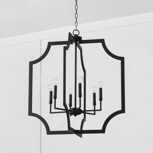 Capital Lighting 526161BI Lesley 6 Light Foyer Black Iron