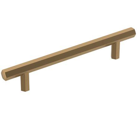 Amerock Cabinet Pull Champagne Bronze 5-1/16 inch (128 mm) Center-to-Center Caliber 1 Pack Drawer Pull Cabinet Handle Cabinet Hardware
