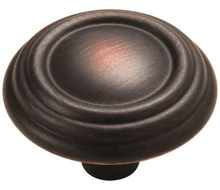 Amerock Cabinet Knob Oil Rubbed Bronze 1-1/4 inch (32 mm) Diameter Sterling Traditions 1 Pack Drawer Knob Cabinet Hardware