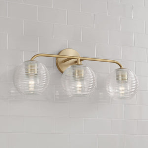 Capital Lighting 149931MA-544 Dolan 3 Light Vanity Matte Brass
