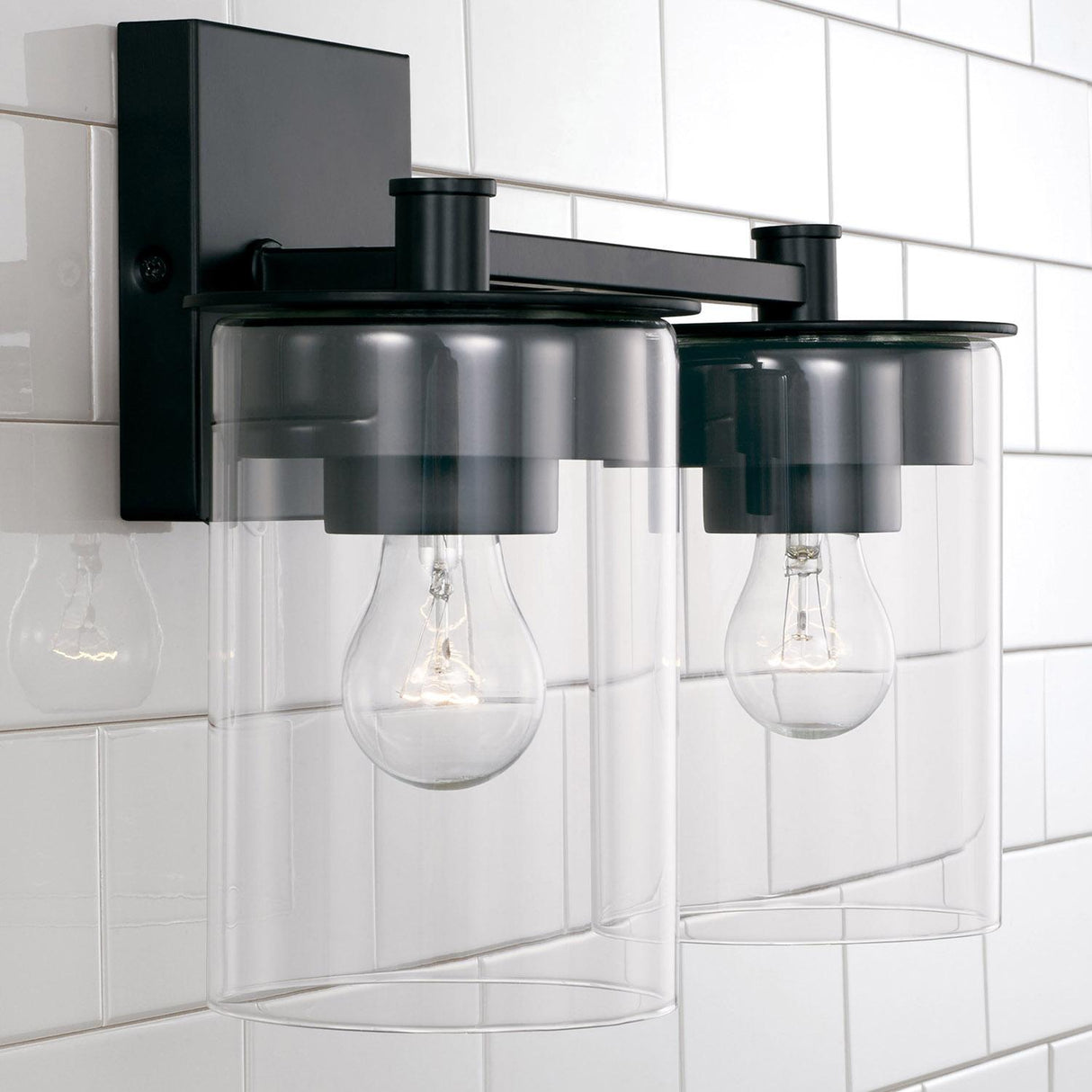 Capital Lighting 146821MB-532 Mason 2 Light Vanity Matte Black