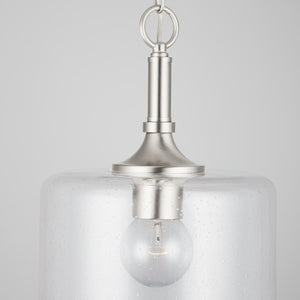 Capital Lighting 339311BN Carter 1 Light Pendant Brushed Nickel