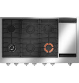 Café 48" Commercial-style Gas Rangetop With 6 Burners and GRI... CGU486P2TS1