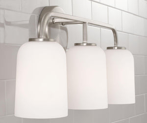 Capital Lighting 148831BN-542 Lawson 3 Light Vanity Brushed Nickel