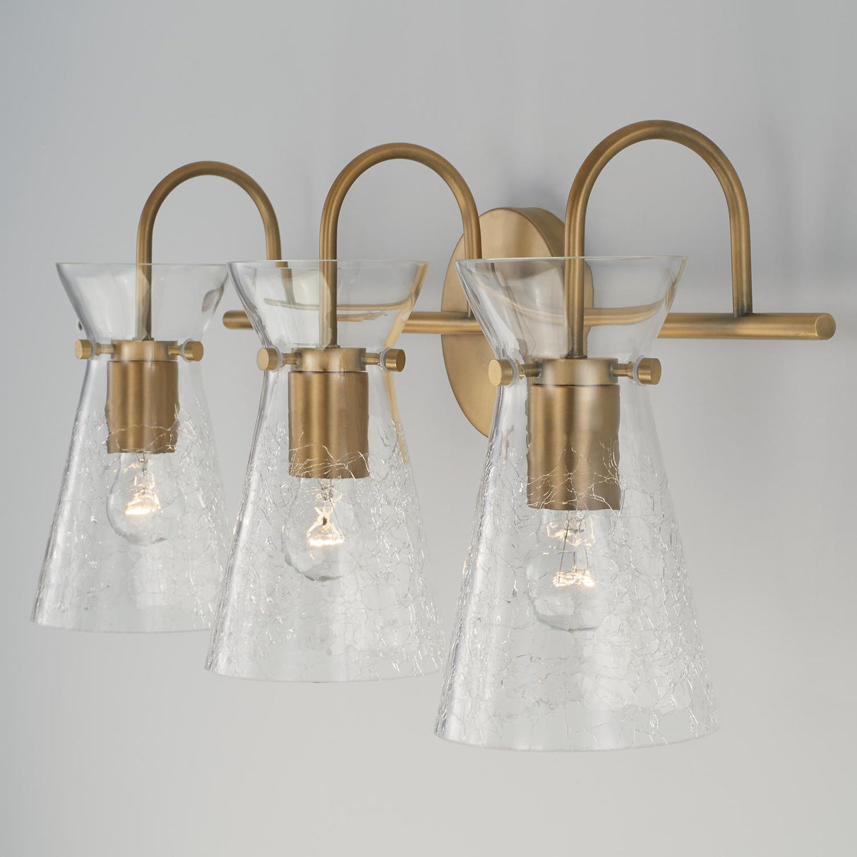 Capital Lighting 142431AD Mila 3 Light Vanity Aged Brass