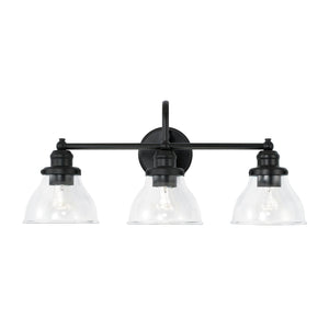 Capital Lighting 8303MB-461 Baxter 3 Light Vanity Matte Black